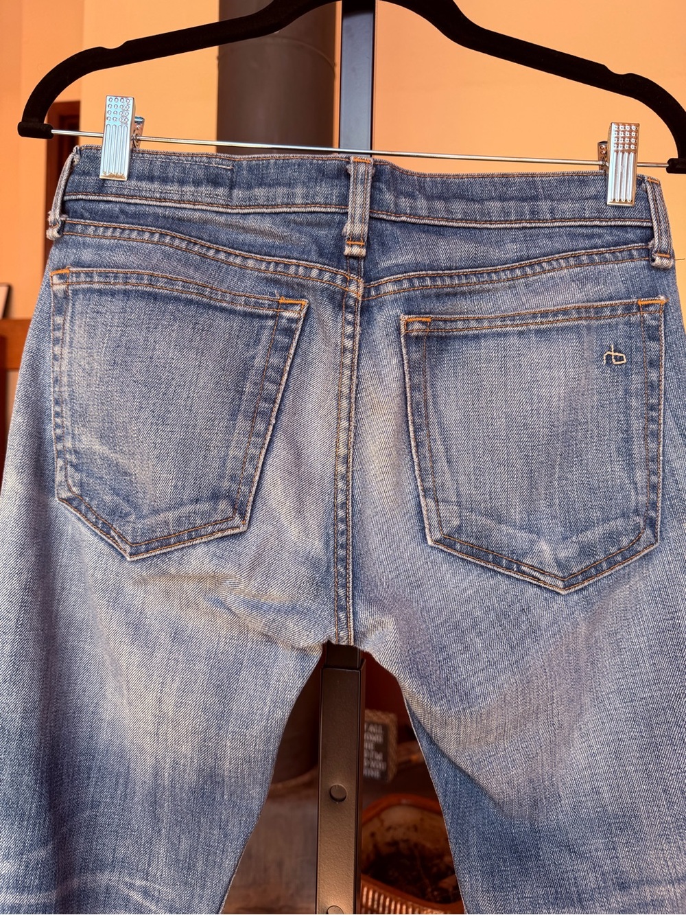 #340- rag & bone Dre Low Rise Slim Boyfriend Ankle Jeans - Picture 8 of 12